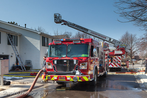 Vernon Hills townhouse fire 3-21-14 at  431 Tyler Curt Countryside FPD Larry Shapiro photography shapirophotography.net